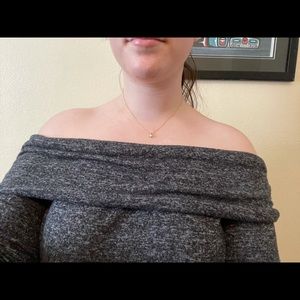 Abercrombie off shoulder shirt